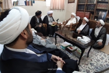 گزارش تصویری: دیدار ریاست و معاونان جامعة‌المصطفی‌العالمیه با حضرت آیت‌الله العظمی صافی گلپایگانی