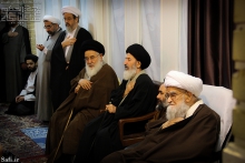 ديدار فعالان هيئت‌های ايام فاطميه شهر اقليد امام زمان (ع) با حضرت آيت الله العظمی صافی گلپايگانی