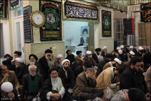 گزارش تصویری: مراسم عزاداری شهادت حضرت زهرا سلام‌الله‌علیها، دفتر آیت الله العظمی صافی