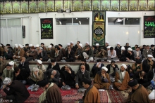 گزارش تصویری: مراسم عزاداری شهادت حضرت زهرا سلام‌الله‌علیها، دفتر آیت الله العظمی صافی