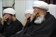 گزارش تصویری: مراسم عزاداری شهادت حضرت زهرا سلام‌الله‌علیها، دفتر آیت الله العظمی صافی