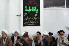 گزارش تصویری: مراسم عزاداری شهادت حضرت زهرا سلام‌الله‌علیها، دفتر آیت الله العظمی صافی