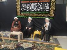 گزارش تصویری حضور امام جمعه محترم فیروزکوه و هیئت همراه در دفتر آیت الله العظمی صافی قدس سره