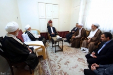 دیدار آقای دکتر محمد نهاوندیان، رییس دفتر ریاست جمهوری با حضرت آیت الله العظمی صافی گلپایگانی