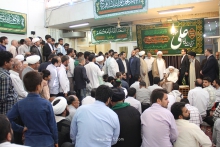 آئین عمامه‌گذاری طلاب با حضور حضرت آیت الله العظمی صافی گلپایگانی در عید سعیدغدیرخم 1440