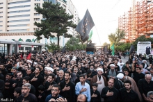 عزاداران حضرت امیرالمؤمنین علی (ع) در معیت مرجع عالیقدرحضرت آیت الله العظمی صافی گلپایگانی، مشهد مقدس