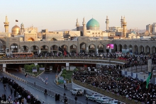 عزاداران حضرت امیرالمؤمنین علی (ع) در معیت مرجع عالیقدرحضرت آیت الله العظمی صافی گلپایگانی، مشهد مقدس