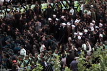 عزاداران حضرت امیرالمؤمنین علی (ع) در معیت مرجع عالیقدرحضرت آیت الله العظمی صافی گلپایگانی، مشهد مقدس