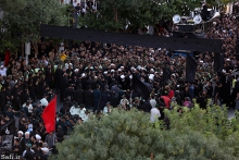 عزاداران حضرت امیرالمؤمنین علی (ع) در معیت مرجع عالیقدرحضرت آیت الله العظمی صافی گلپایگانی، مشهد مقدس