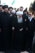 عزاداران حضرت امیرالمؤمنین علی (ع) در معیت مرجع عالیقدرحضرت آیت الله العظمی صافی گلپایگانی، مشهد مقدس