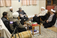 دیدار دکتر هشام قریسه، ریاست دانشگاه الزیتونه تونس؛ با حضرت آیت الله العظمی صافی گلپایگانی