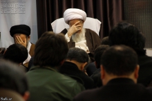 ديدار فعالان هيئت‌های ايام فاطميه شهر اقليد امام زمان (ع) با حضرت آيت الله العظمی صافی گلپايگانی