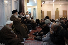 ديدار فعالان هيئت‌های ايام فاطميه شهر اقليد امام زمان (ع) با حضرت آيت الله العظمی صافی گلپايگانی