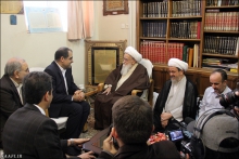 گزارش تصویری: دیدار وزیر بهداشت، درمان و آموزش پزشکی با حضرت آیت الله العظمی صافی گلپایگانی