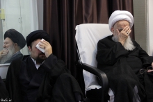 گزارش تصویری : مراسم عزاداری شهادت حضرت امام محمدباقر (ع) با حضور حضرت آیت‌الله العظمی صافی گلپایگانی