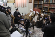 دیدار حجت‌الاسلام والمسلمین رئیسی، ریاست قوه قضائیه با مرجع عالیقدر حضرت آیت‌الله العظمی صافی گلپایگانی.