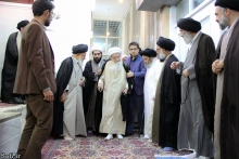 مراسم جشن ميلاد امام حسن مجتبی عليه‌السلام، با حضور مرجع عاليقدر حضرت آيت الله العظمی صافی گلپايگانی