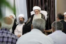 مراسم جشن ميلاد امام حسن مجتبی عليه‌السلام، با حضور مرجع عاليقدر حضرت آيت الله العظمی صافی گلپايگانی