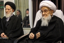 روز دوم مراسم عزاداری حضرت اباعبدالله الحسین (ع) در دفتر آیت الله العظمی صافی گلپایگانی.