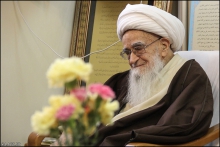 گزارش تصویری : دیدار منتخبان مردم قم در مجلس شورای اسلامی با حضرت آیت الله العظمی صافی گلپایگانی