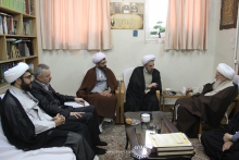 گزارش تصویری: دیدار رئیس و مدیران مؤسسه پژوهشی عروة الوثقی با حضرت آیت‌الله العظمی صافی گلپایگانی