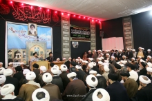 نشست دوره ای اساتید سطوح عالی و خارج حوزه علمیه قم در دفتر مرجع عالیقدر حضرت آیت‌الله العظمی صافی گلپایگانی