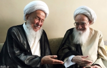 دیدار حضرت آیت الله العظمی فیاض با حضرت آیت الله العظمی صافی گلپایگانی، مشهد مقدس