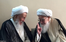 دیدار حضرت آیت الله العظمی فیاض با حضرت آیت الله العظمی صافی گلپایگانی، مشهد مقدس