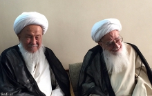 دیدار حضرت آیت الله العظمی فیاض با حضرت آیت الله العظمی صافی گلپایگانی، مشهد مقدس