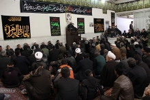 مراسم شهادت حضرت زهرا  (س) و دسته با عظمت عزاداران فاطمی همگام با مرجع عالیقدر شیعه آیت الله العظمی صافی گلپایگانی