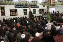 مراسم شهادت حضرت زهرا  (س) و دسته با عظمت عزاداران فاطمی همگام با مرجع عالیقدر شیعه آیت الله العظمی صافی گلپایگانی