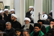 مراسم شهادت حضرت زهرا  (س) و دسته با عظمت عزاداران فاطمی همگام با مرجع عالیقدر شیعه آیت الله العظمی صافی گلپایگانی