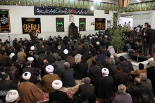مراسم شهادت حضرت زهرا  (س) و دسته با عظمت عزاداران فاطمی همگام با مرجع عالیقدر شیعه آیت الله العظمی صافی گلپایگانی
