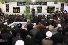 مراسم شهادت حضرت زهرا  (س) و دسته با عظمت عزاداران فاطمی همگام با مرجع عالیقدر شیعه آیت الله العظمی صافی گلپایگانی