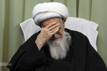 مراسم شهادت حضرت زهرا  (س) و دسته با عظمت عزاداران فاطمی همگام با مرجع عالیقدر شیعه آیت الله العظمی صافی گلپایگانی