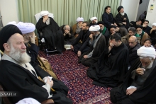 مراسم شهادت حضرت زهرا  (س) و دسته با عظمت عزاداران فاطمی همگام با مرجع عالیقدر شیعه آیت الله العظمی صافی گلپایگانی