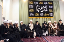 گزارش تصویری: هشتمین روز عزاداری شهادت سیدالشهداء حضرت اباعبدالله الحسین علیه‌السلام در دفتر آیت الله العظمی صافی گلپایگانی