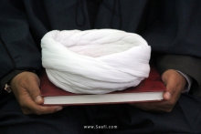 مراسم عمامه گذاری جمعی از طلاب به دست مرجع عالیقدر حضرت آیت الله العظمی صافی گلپایگانی و جشن میلاد حضرت محمد مصطفی (ص) و امام جعفر صادق (ع) در دفتر معظم له.