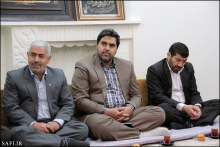 گزارش تصویری: دیدار هیئت رزمندگان اسلام قم با حضرت آیت‌الله العظمی صافی گلپایگانی