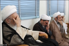 گزارش تصویری: دیدار هیئت رزمندگان اسلام قم با حضرت آیت‌الله العظمی صافی گلپایگانی