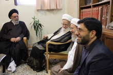 ديدار شهردار جديد استان قم و امام جمعه اصفهان با حضرت آيت الله العظمی صافی گلپايگانی