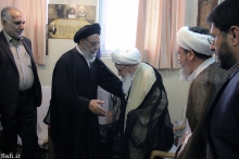 ديدار شهردار جديد استان قم و امام جمعه اصفهان با حضرت آيت الله العظمی صافی گلپايگانی