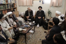 ديدار شهردار جديد استان قم و امام جمعه اصفهان با حضرت آيت الله العظمی صافی گلپايگانی
