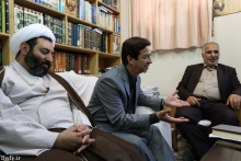 ديدار شهردار جديد استان قم و امام جمعه اصفهان با حضرت آيت الله العظمی صافی گلپايگانی