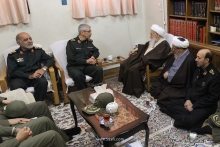 دیدار سردار سرلشکر باقری، رئیس ستاد کل نیروهای مسلح جمهوری اسلامی ایران با حضرت آیت الله العظمی صافی  گلپایگانی