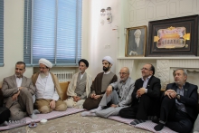 دیدار تولیت مسجد مقدس جمکران و مسجد کوفه با مرجع عالیقدر حضرت آیت الله العظمی صافی گلپایگانی