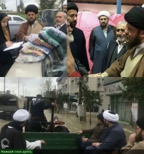 گزارش تصویری : بازدید هیئت اعزامی از سوی دفتر حضرت آیت الله العظمی صافی گلپایگانی از مناطق سیل زده استانهای گلستان و مازندران