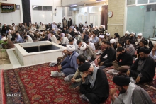 مراسم عزاداری شهادت حضرت حمزه سیدالشهداء (ع) در دفتر آیت الله العظمی صافی گلپایگانی مدظله‌العالی