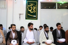 مراسم جشن ولادت حضرت علی (ع) و عمامه‌گذاری طلاب با حضور حضرت آية الله العظمی صافی گلپايگانی