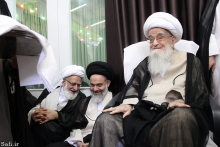 مراسم جشن ولادت حضرت علی (ع) و عمامه‌گذاری طلاب با حضور حضرت آية الله العظمی صافی گلپايگانی